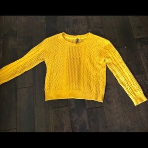 Autumn Yellow Knit Sweater!